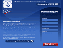 Tablet Screenshot of ensignregalia.com